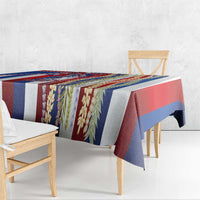Hawaiian Sea Animals Tablecloth with Lei and Flag Style LT03 - Polynesian Pride