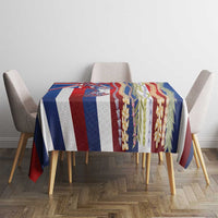 Hawaiian Sea Animals Tablecloth with Lei and Flag Style LT03 - Polynesian Pride