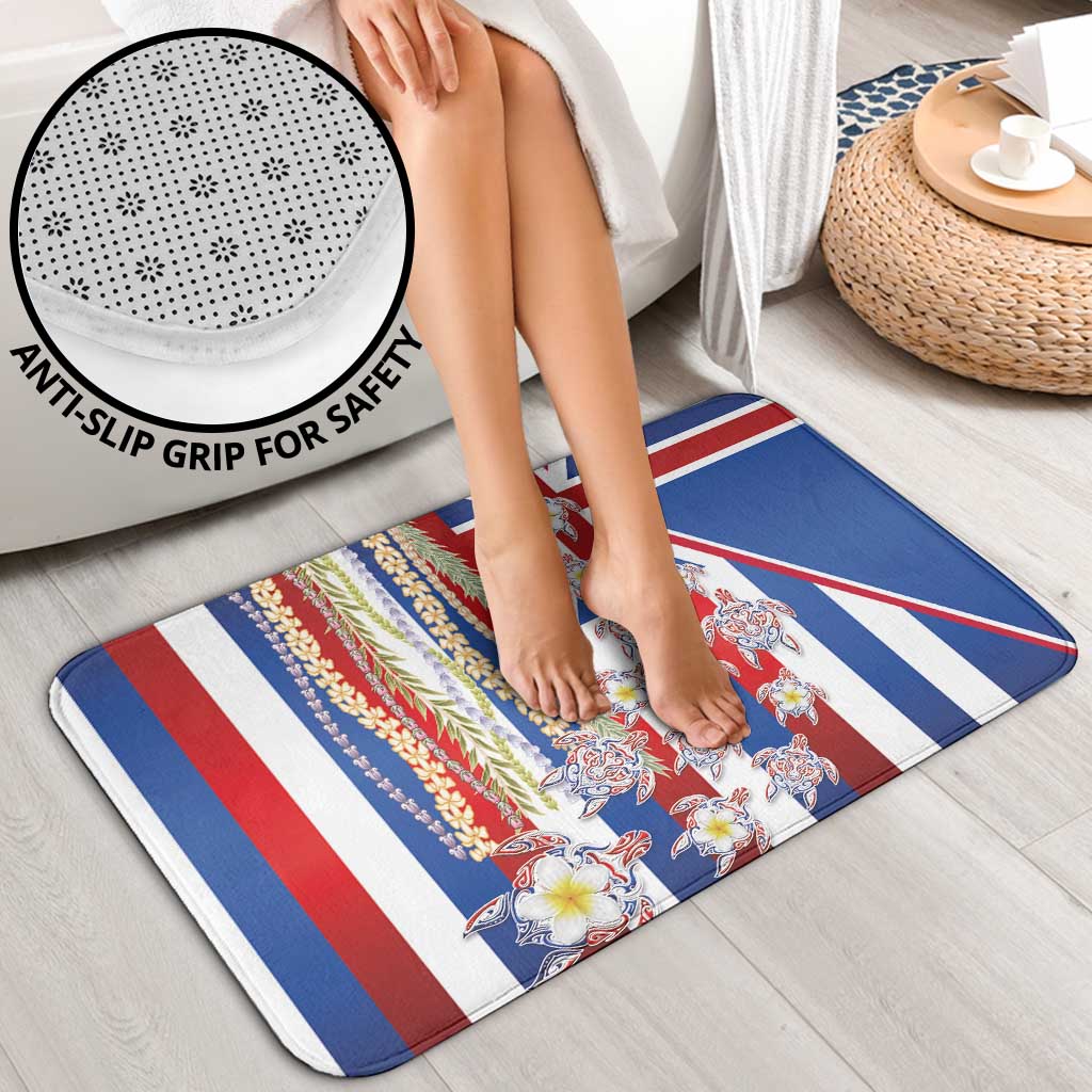 Hawaiian Polynesian Tribal Turtles Bathroom Set with Lei and Flag Style LT03 - Polynesian Pride