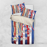 Hawaiian Polynesian Tribal Turtles Bedding Set with Lei and Flag Style LT03 US Twin 172cm x 218cm Multicolor - Polynesian Pride