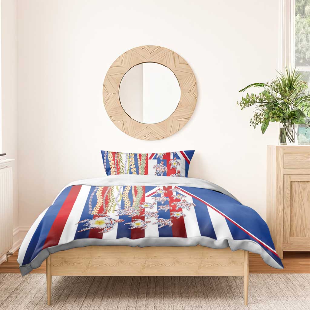 Hawaiian Polynesian Tribal Turtles Bedding Set with Lei and Flag Style LT03 - Polynesian Pride