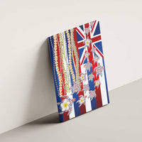 Hawaiian Polynesian Tribal Turtles Canvas Wall Art with Lei and Flag Style LT03 - Polynesian Pride