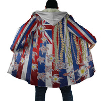 Hawaiian Polynesian Tribal Turtles Cloak with Lei and Flag Style LT03 - Polynesian Pride