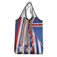 Hawaiian Polynesian Tribal Turtles Grocery Bag with Lei and Flag Style LT03 - Polynesian Pride