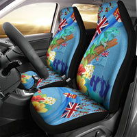 Fiji Day Car Seat Cover Tagimoucia Flower and Melanesia Pattern LT03 - Polynesian Pride