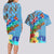 Fiji Day Couples Matching Long Sleeve Bodycon Dress and Hawaiian Shirt Tagimoucia Flower and Melanesia Pattern