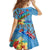 Fiji Day Family Matching Off The Shoulder Long Sleeve Dress and Hawaiian Shirt Tagimoucia Flower and Melanesia Pattern