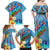 Fiji Day Family Matching Off Shoulder Maxi Dress and Hawaiian Shirt Tagimoucia Flower and Melanesia Pattern