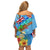 Fiji Day Family Matching Off Shoulder Short Dress and Hawaiian Shirt Tagimoucia Flower and Melanesia Pattern