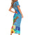 Fiji Day Family Matching Short Sleeve Bodycon Dress and Hawaiian Shirt Tagimoucia Flower and Melanesia Pattern