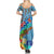 Fiji Day Family Matching Summer Maxi Dress and Hawaiian Shirt Tagimoucia Flower and Melanesia Pattern