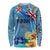 Fiji Day Long Sleeve Shirt Tagimoucia Flower and Melanesia Pattern