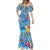 Fiji Day Mermaid Dress Tagimoucia Flower and Melanesia Pattern