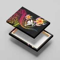Polynesia Hawaii Turtle Day Canvas Wall Art Hibiscus and Kanaka Maoli LT03 - Polynesian Pride