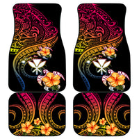 Polynesia Hawaii Turtle Day Car Mats Hibiscus and Kanaka Maoli LT03 - Polynesian Pride