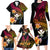 Polynesia Hawaii Turtle Day Family Matching Long Sleeve Bodycon Dress and Hawaiian Shirt Hibiscus and Kanaka Maoli