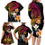 Polynesia Hawaii Turtle Day Family Matching Long Sleeve Bodycon Dress and Hawaiian Shirt Hibiscus and Kanaka Maoli