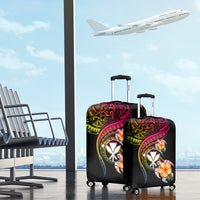 Polynesia Hawaii Turtle Day Luggage Cover Hibiscus and Kanaka Maoli LT03 - Polynesian Pride