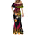 Polynesia Hawaii Turtle Day Mermaid Dress Hibiscus and Kanaka Maoli