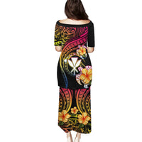 Polynesia Hawaii Turtle Day Puletasi Hibiscus and Kanaka Maoli LT03 - Polynesian Pride