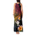 Polynesia Hawaii Turtle Day Tank Maxi Dress Hibiscus and Kanaka Maoli