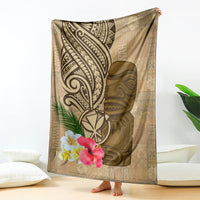Hawaii Kanaloa Tiki Blanket Polynesian Tattoo and Tapa Pattern LT03 - Polynesian Pride