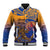 Hawaiki Nui Va'a Solo French Polynesia Baseball Jacket Sunset Color