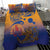 Hawaiki Nui Va'a Solo French Polynesia Bedding Set Sunset Color