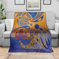 Hawaiki Nui Va'a Solo French Polynesia Blanket Sunset Color LT03 - Polynesian Pride