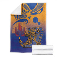 Hawaiki Nui Va'a Solo French Polynesia Blanket Sunset Color LT03 - Polynesian Pride