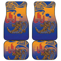 Hawaiki Nui Va'a Solo French Polynesia Car Mats Sunset Color LT03 - Polynesian Pride
