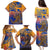 Hawaiki Nui Va'a Solo French Polynesia Family Matching Puletasi and Hawaiian Shirt Sunset Color