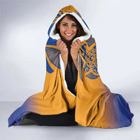 Hawaiki Nui Va'a Solo French Polynesia Hooded Blanket Sunset Color LT03 - Polynesian Pride