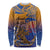 Hawaiki Nui Va'a Solo French Polynesia Long Sleeve Shirt Sunset Color