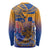 Hawaiki Nui Va'a Solo French Polynesia Long Sleeve Shirt Sunset Color