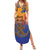 Hawaiki Nui Va'a Solo French Polynesia Summer Maxi Dress Sunset Color