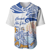 Hawaiki Nui Va'a Solo French Polynesia Baseball Jersey Blue Color LT03 Blue - Polynesian Pride