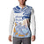 Hawaiki Nui Va'a Solo French Polynesia Button Sweatshirt Blue Color