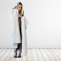 Hawaiki Nui Va'a Solo French Polynesia Hooded Blanket Blue Color LT03 - Polynesian Pride