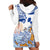 Hawaiki Nui Va'a Solo French Polynesia Hoodie Dress Blue Color