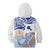 Hawaiki Nui Va'a Solo French Polynesia Kid Hoodie Blue Color