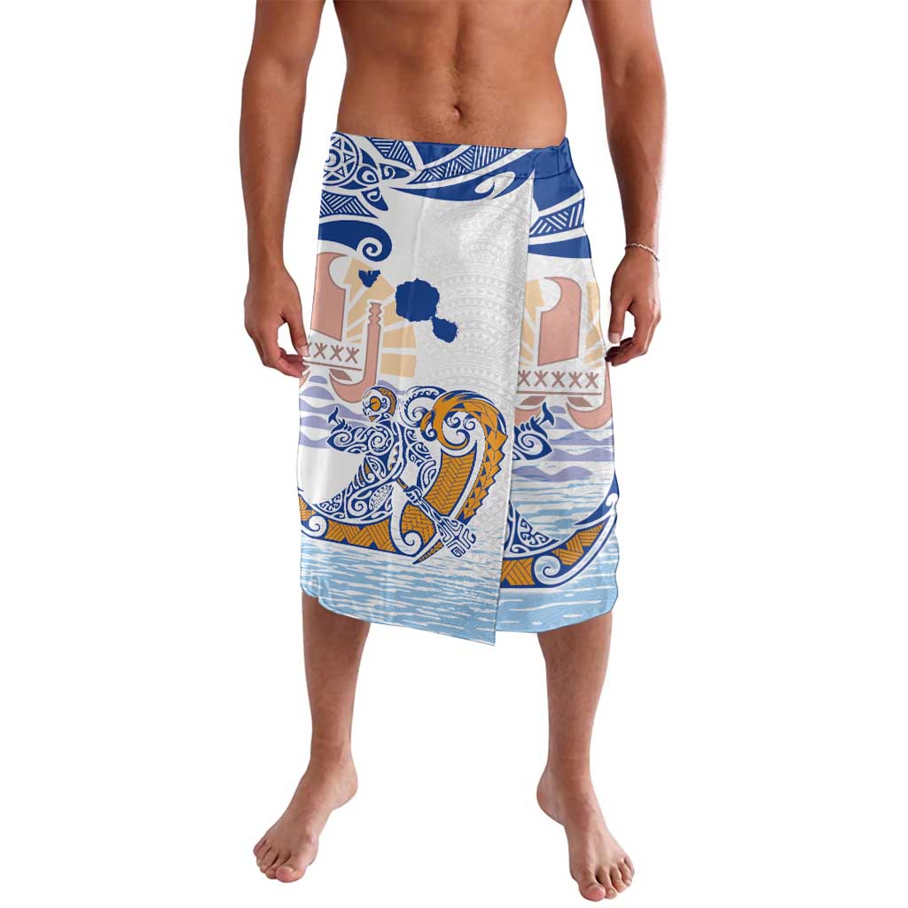 Hawaiki Nui Va'a Solo French Polynesia Lavalava Blue Color LT03 Blue - Polynesian Pride