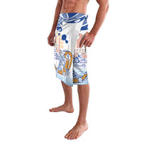 Hawaiki Nui Va'a Solo French Polynesia Lavalava Blue Color LT03 - Polynesian Pride
