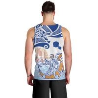 Hawaiki Nui Va'a Solo French Polynesia Men Tank Top Blue Color LT03 - Polynesian Pride