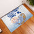 Hawaiki Nui Va'a Solo French Polynesia Rubber Doormat Blue Color