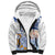 Hawaiki Nui Va'a Solo French Polynesia Sherpa Hoodie Blue Color