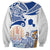 Hawaiki Nui Va'a Solo French Polynesia Sweatshirt Blue Color