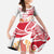 Hawaiki Nui Va'a Solo French Polynesia Family Matching Off The Shoulder Long Sleeve Dress and Hawaiian Shirt Red Color