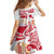 Hawaiki Nui Va'a Solo French Polynesia Family Matching Off Shoulder Maxi Dress and Hawaiian Shirt Red Color