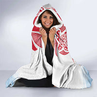 Hawaiki Nui Va'a Solo French Polynesia Hooded Blanket Red Color LT03 - Polynesian Pride